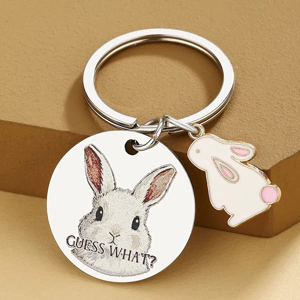 Llavero decorativo conejo para collares de gato y perro pequeño - imagen 2