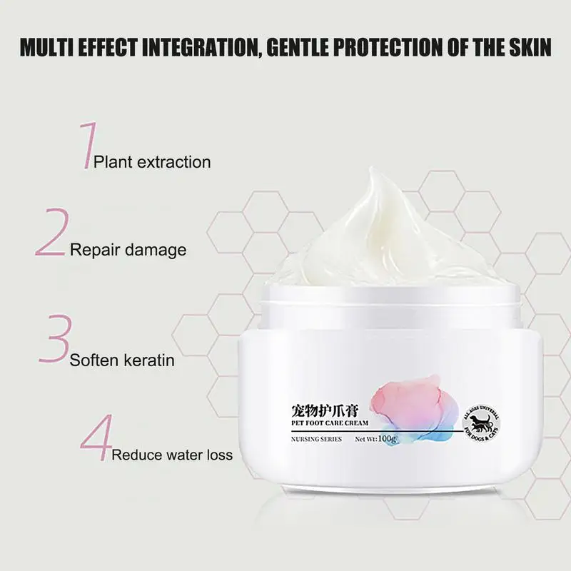 Almohadilla de cera para patas de perro, crema hidratante para patas secas y nariz, 100g, Licksafe - imagen 4