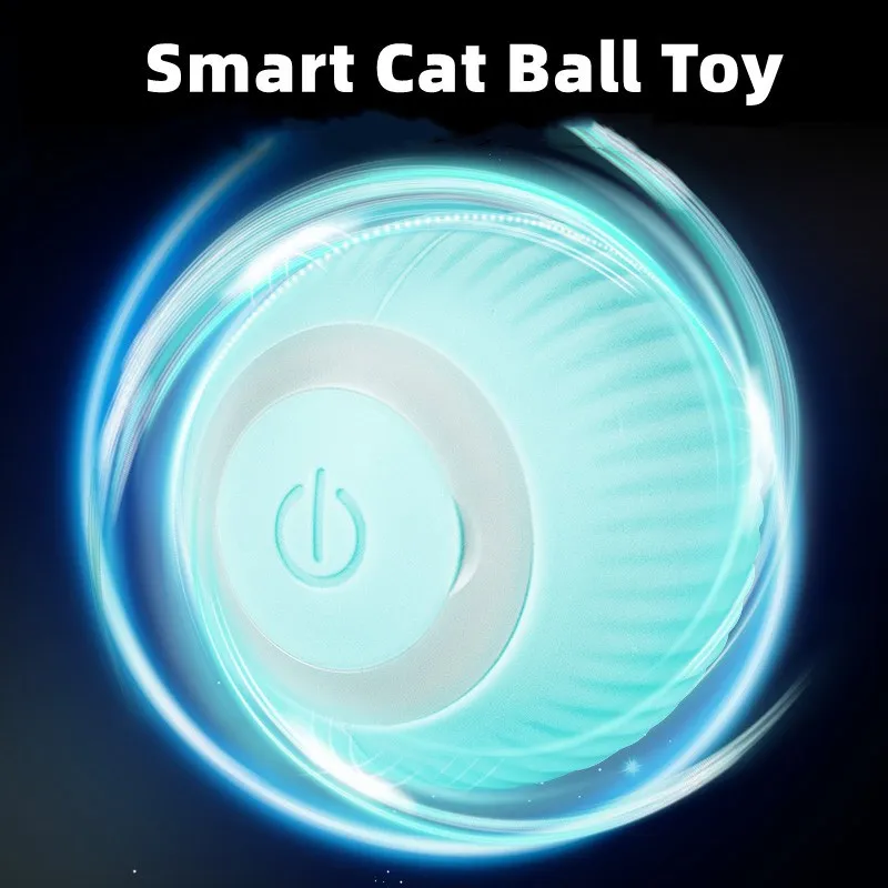 Pelota interactiva para gatos, juguetes inteligentes para gatos, pelota mágica rodante automática para interiores, juguete interactivo electrónico para gatos, accesorios de juego para gatos - imagen 2