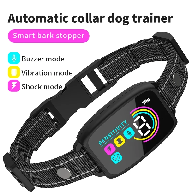 Collar antiladridos perro recargable tipo C con vibración y descarga - imagen 2