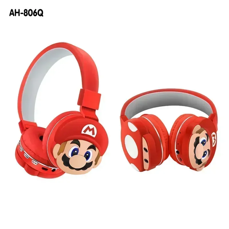 Auriculares inalámbricos Bluetooth Super Marios Bros, gorros para niños, bonitos auriculares inalámbricos de dibujos animados, regalo de cumpleaños para niños y adultos - imagen 3