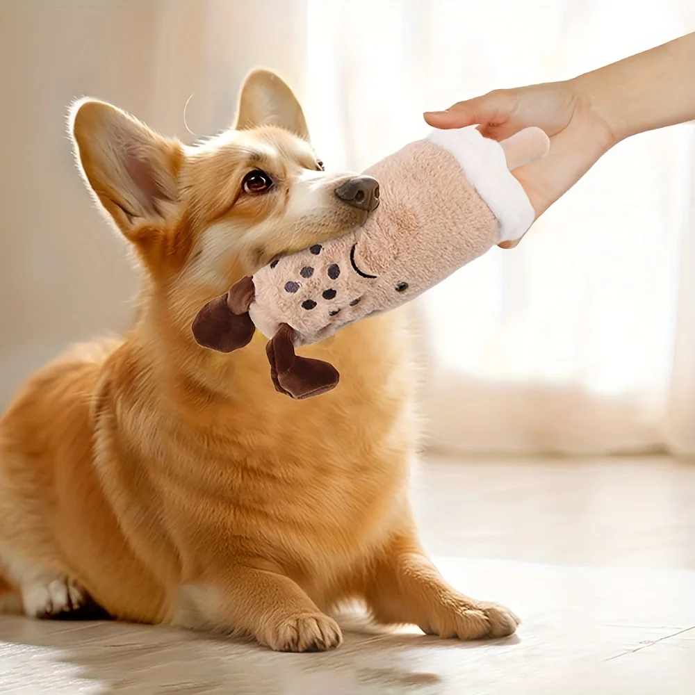 Juguete peluche masticable resistente perro chico mediano descanso - imagen 4