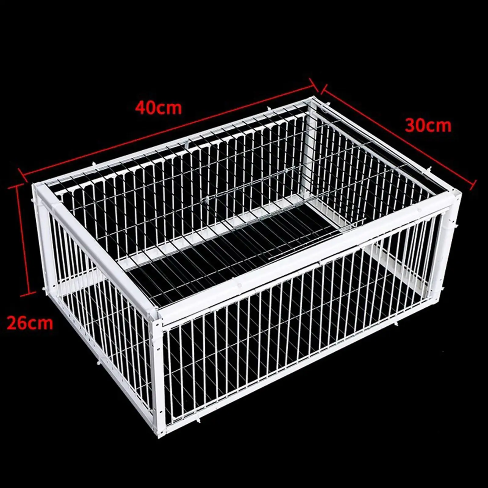 Pigeon Trap Cage Escape Proof 40x30x26cm Large Easy Assembly Pigeon Coop for Farms Warehouses Meat Pigeons Gardens Garages