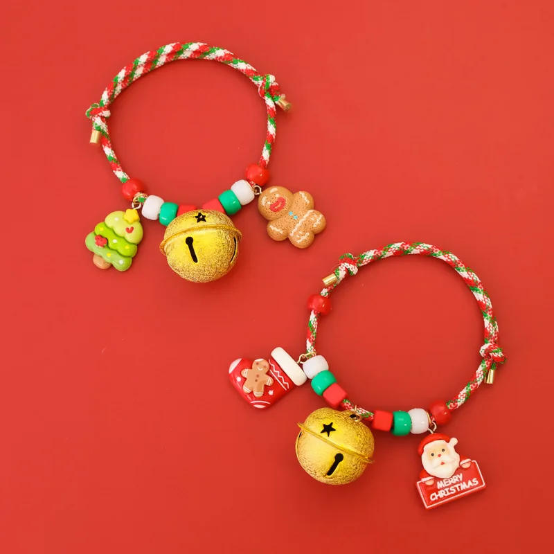 Christmas Pet Collars Dogs Cats Big Bells Holiday Decorations Cute Small Dogs Colorful Necklaces Puppy Accessories - imagen 3