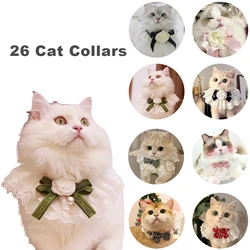 Collar con perlas para perros y gatos - accesorio elegante con lazo