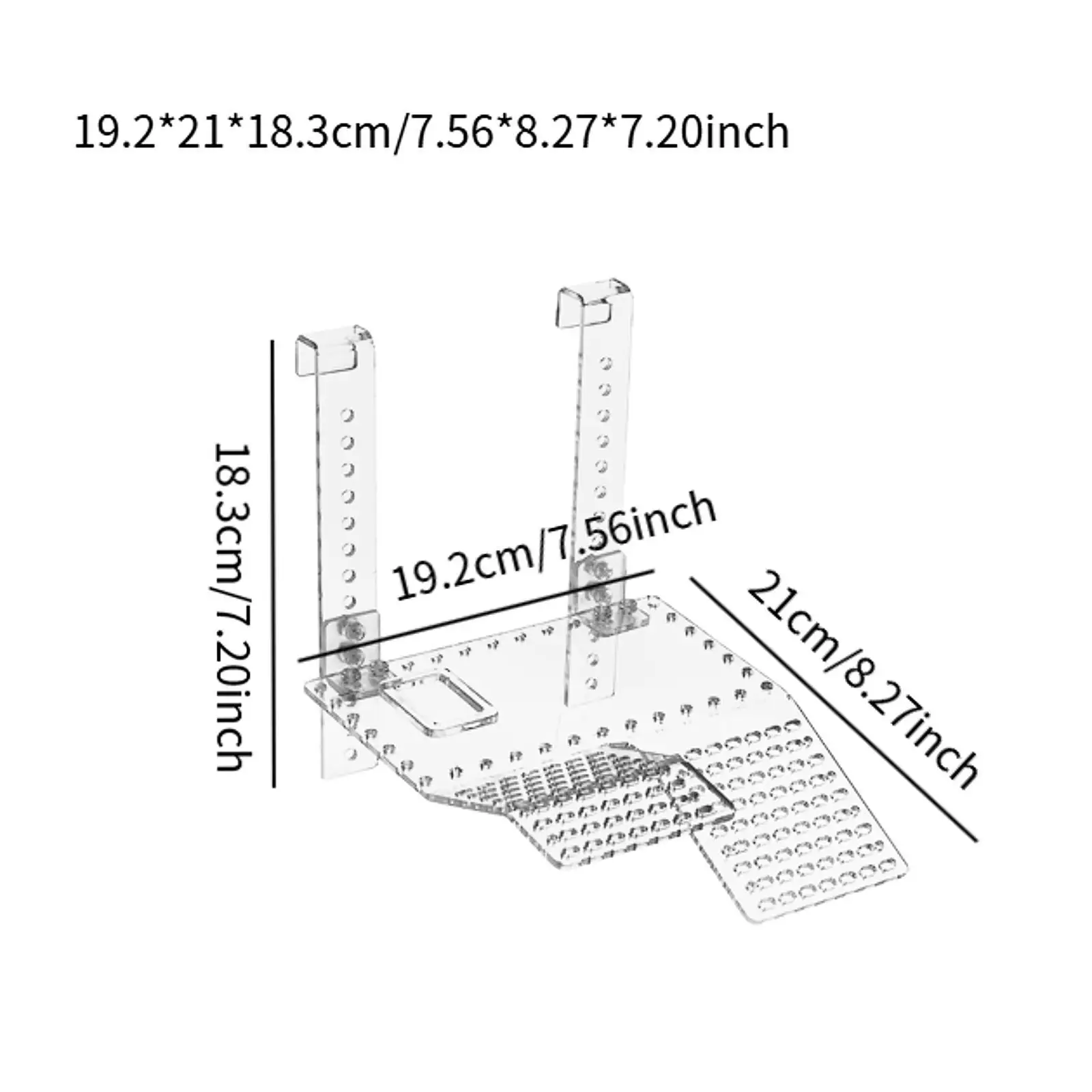 Acrylic Turtle Basking Platform Reptile Tank Ladder Turtle Ramp Climbing Shelf for Frog