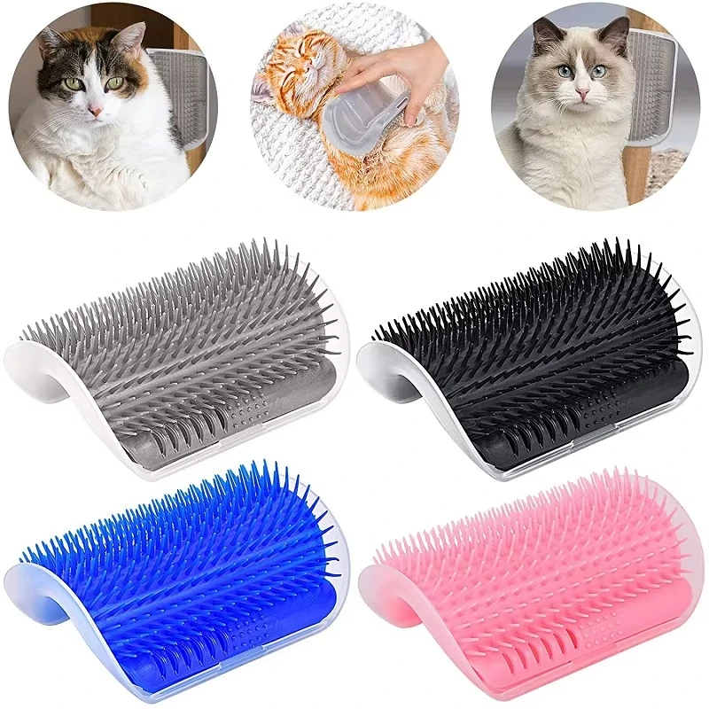 Peine cepillo para mascotas, juguete para gatos más suave, peine de masaje con hierba gatera, rascador facial para gatitos, cachorros y gatos, accesorios - imagen 2