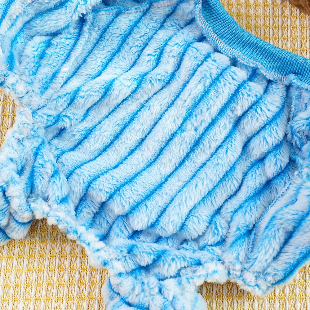 Lindo oso a rayas mono para perros primavera Otoño Invierno ropa para perros medianos y pequeños gatito cachorro sudadera suave abrigo para perros al aire libre - imagen 5