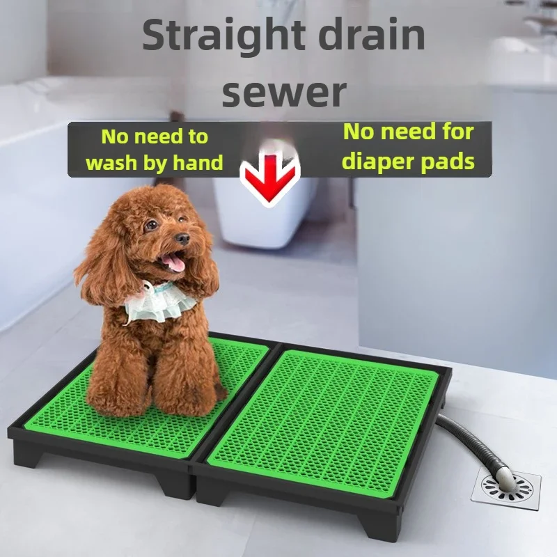 Inodoro para perros grandes con pared envolvente y alfombrilla - imagen 2