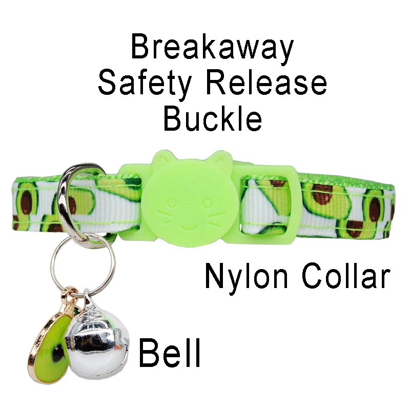 Collar con forma de fruta para gato, con nombre personalizado, grabado personalizado, ajustable, de seguridad, para mascotas - imagen 5