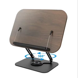 Soporte de lectura y portátil con base giratoria 360°