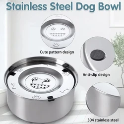 Bebedero dispensador flotante antisalpicaduras para perros y gatos – Aceroinoxidable