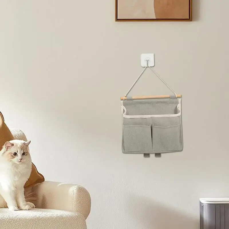 Bolsa para colgar en la pared, organizador de puerta y armario, organizador colgante de pared con bolsillos para armario, oficinas, dormitorio y sala de estar - imagen 4