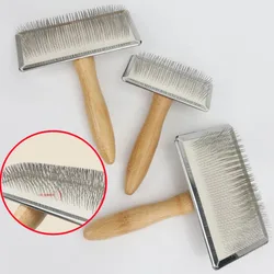 Peine massageur de madera maciza para perros y gatos
