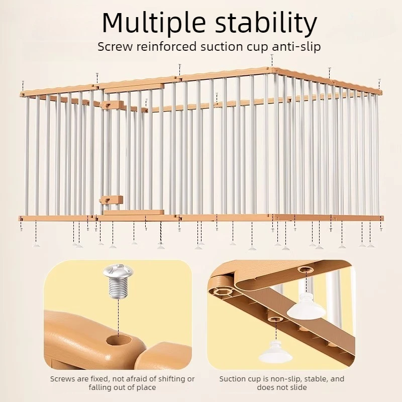 Corral para gatos y perros pequeños con doble cerradura estable - imagen 4