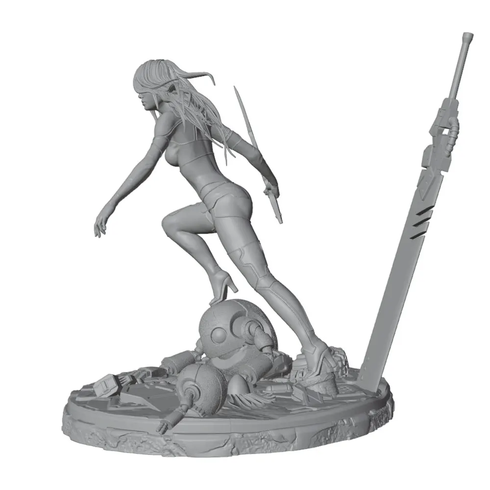Kit de modelismo en resina Warrior – Miniatura militar sin montar - imagen 3