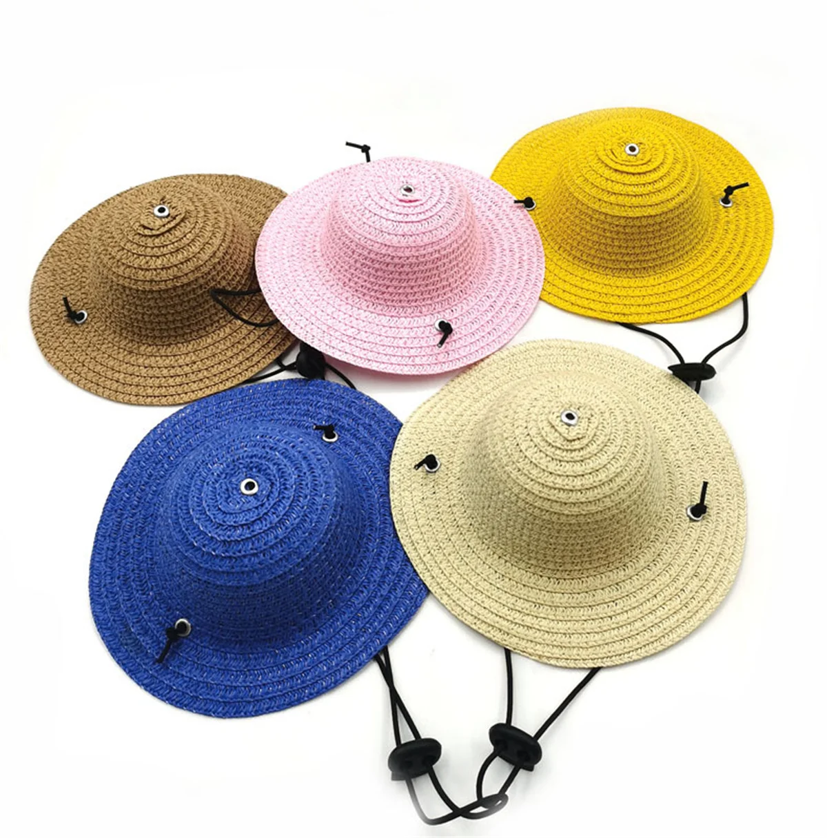 Sombrero de paja mini para perros y gatos estilo hawaiano - imagen 4