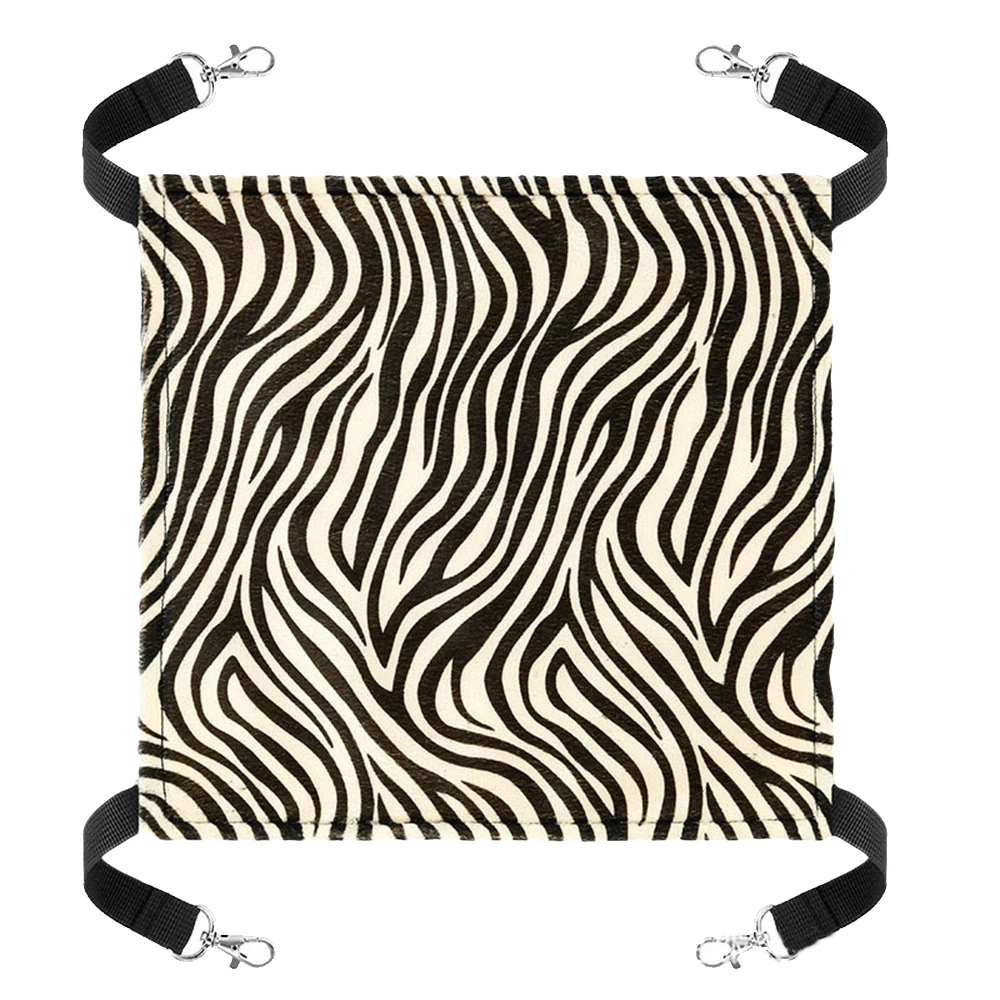 Hamaca de felpa cálida para mascotas, jaula para gatos, hámster, suministros para mascotas de invierno, hamaca ajustable para gatitos, cesta colgante para gatos - imagen 3