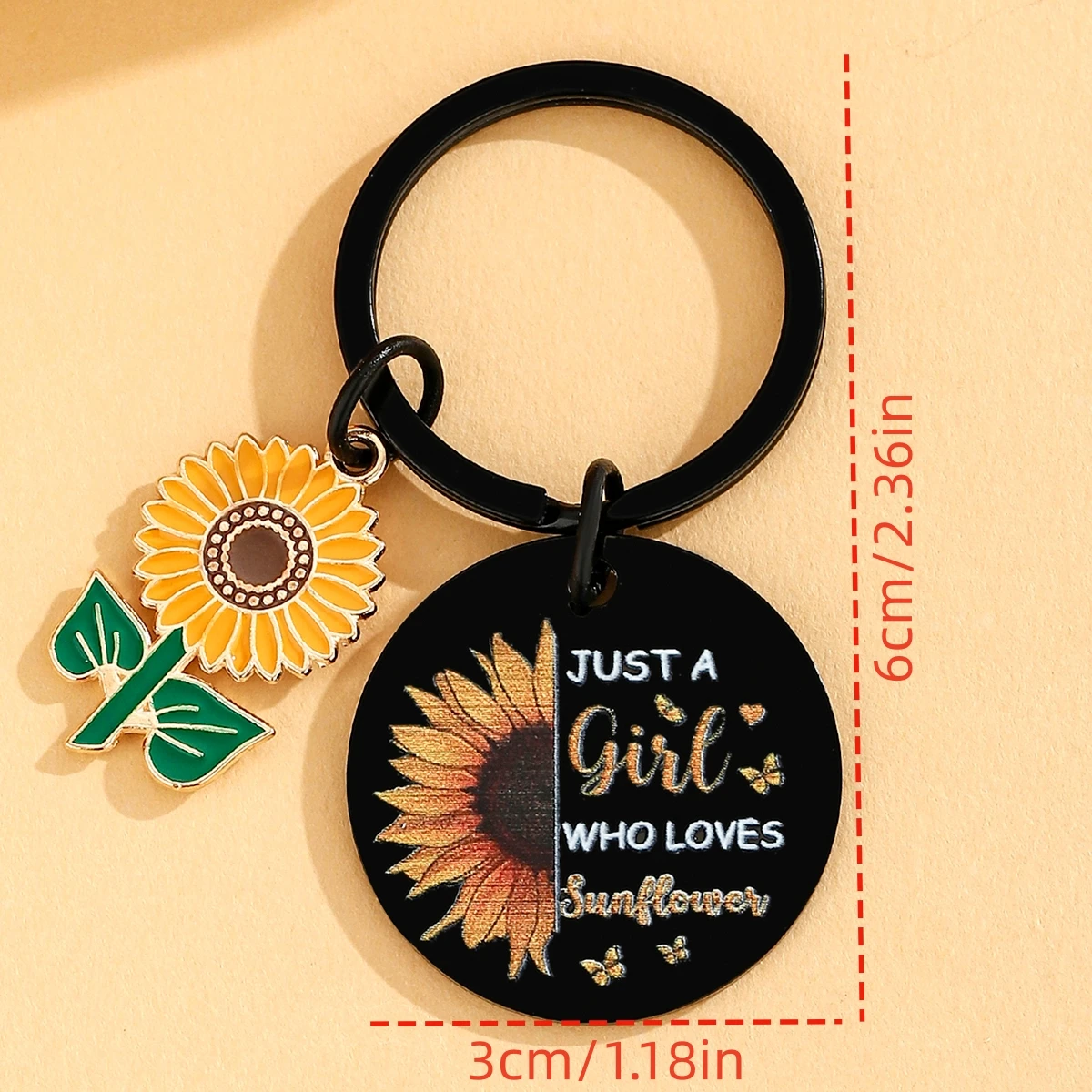 Regalos de girasol para mujeres y niñas, el mejor llavero de girasol, regalos para cumpleaños, Navidad, sol, regalo - imagen 2