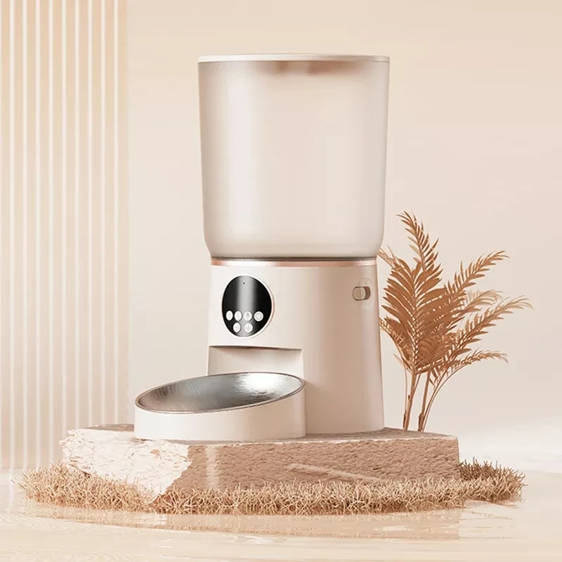 Alimentador automático para gatos, dispensador inteligente de comida para gatos, recargable por USB, accesorios para perros, alimentador de sincronización inteligente, 5L - imagen 3