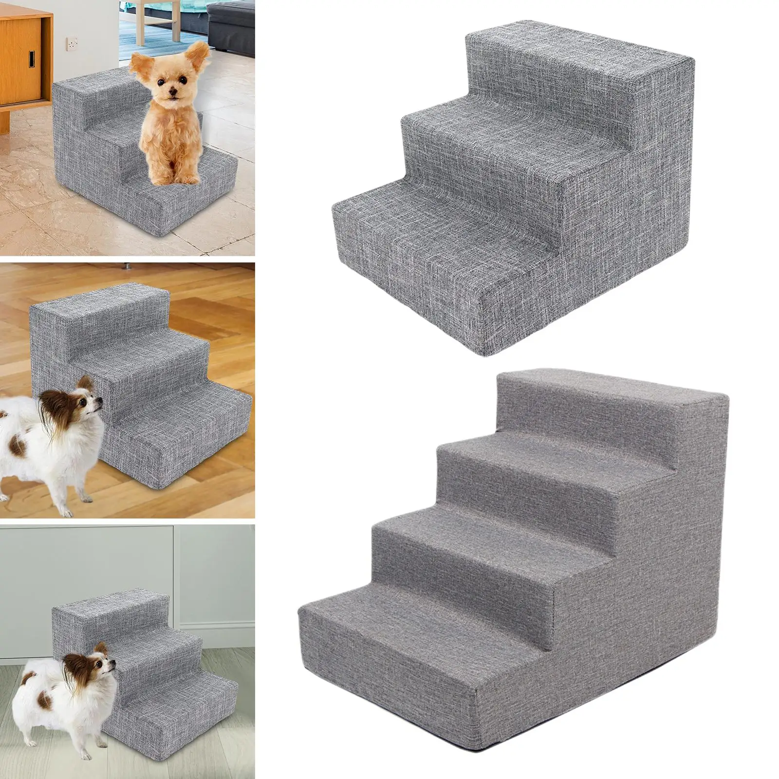 Escalones para perros y gatos pequeños, rampa lavable, antideslizante, extraíble - imagen 5