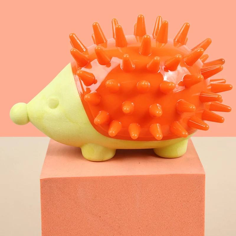 TPR-juguetes duraderos para masticar para perros, juguetes con chirrido en forma de Animal, resistente a mordeduras, juguete de limpieza de dientes para cachorros, accesorios para perros - imagen 5