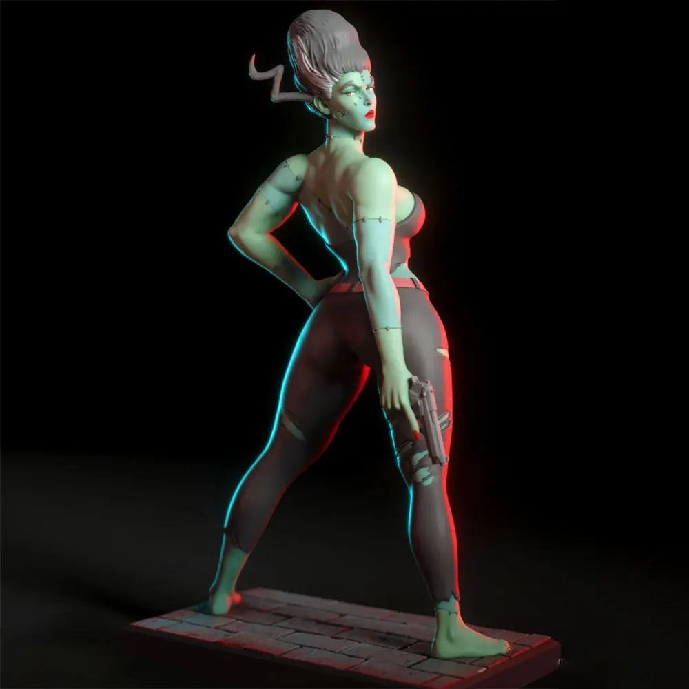Kit resina impreso 3D muñeca chica sexy mini DIY sin montar ni pintar - imagen 2