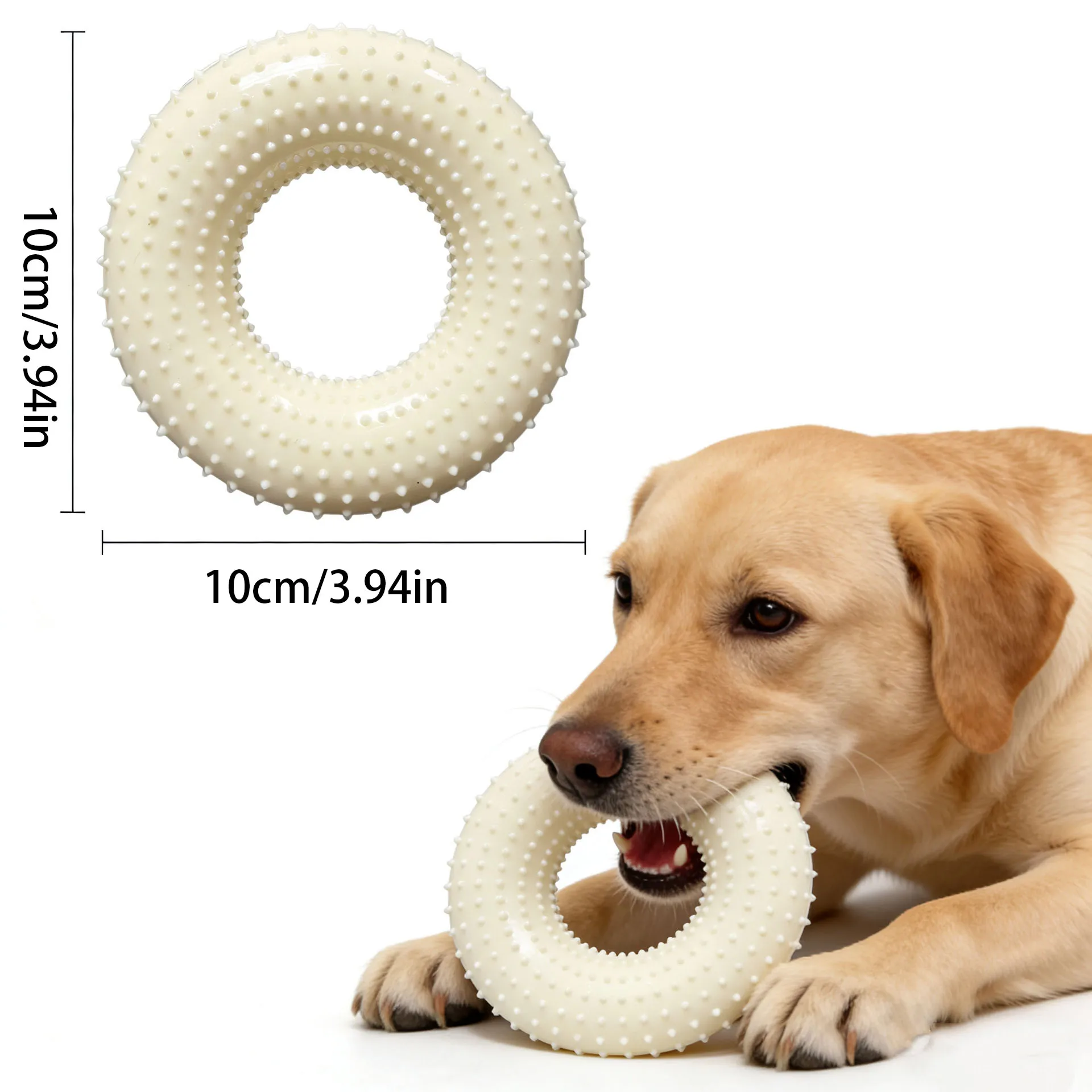 Juguete donut sonido para perros – Masticable, resistente y ecológico - imagen 5