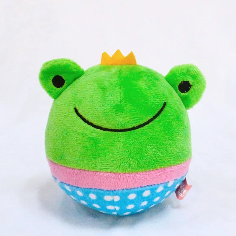 Pelota de juguete para perros pequeños, juguete interactivo de felpa para cachorros y gatos, resistente a las mordeduras, diseño de animales bonitos, chirriante - imagen 5