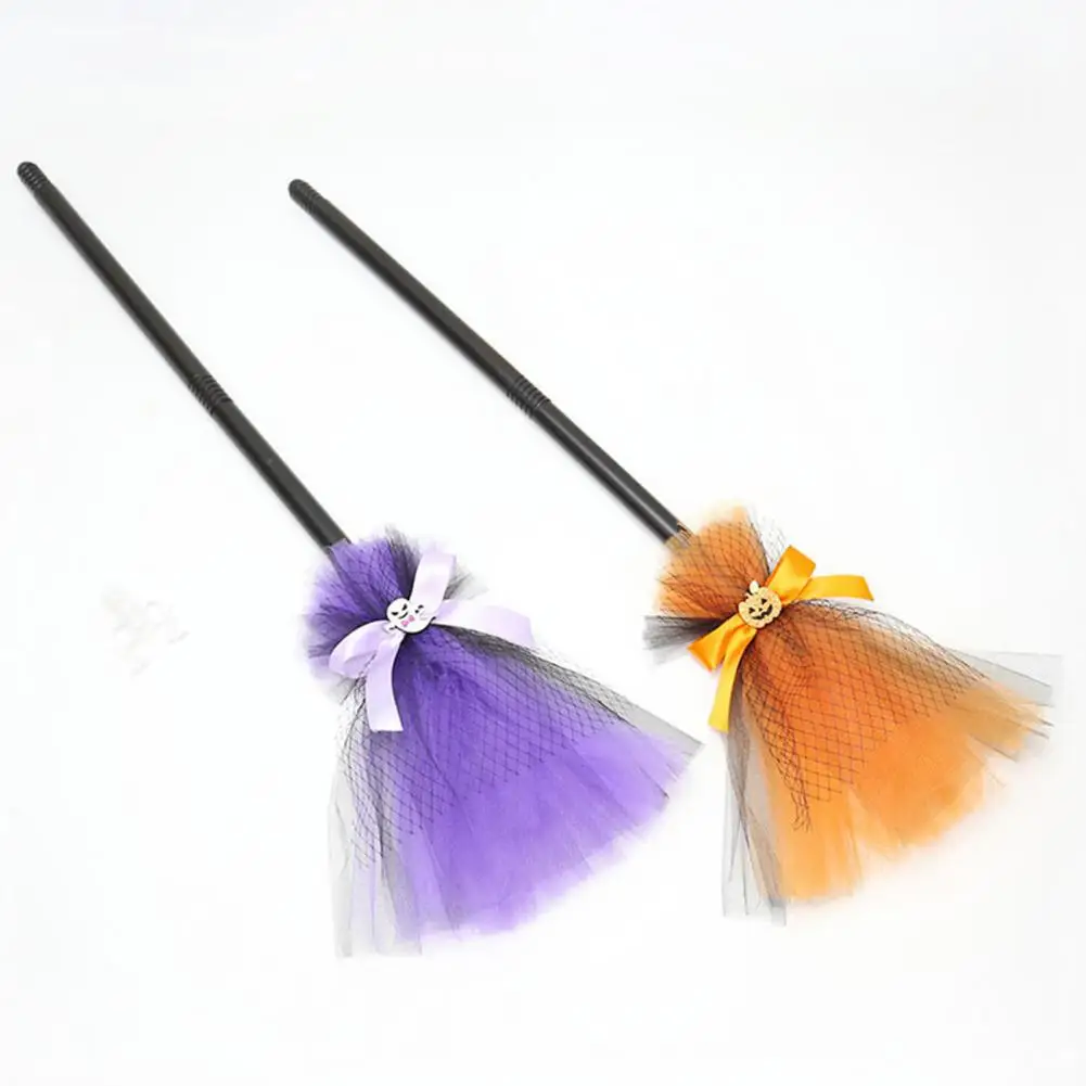 Escoba de longitud ajustable, accesorios de juego de Halloween, exquisita longitud ajustable, escoba de bruja, accesorios divertidos para Halloween, Cosplay, fiesta en casa - imagen 3