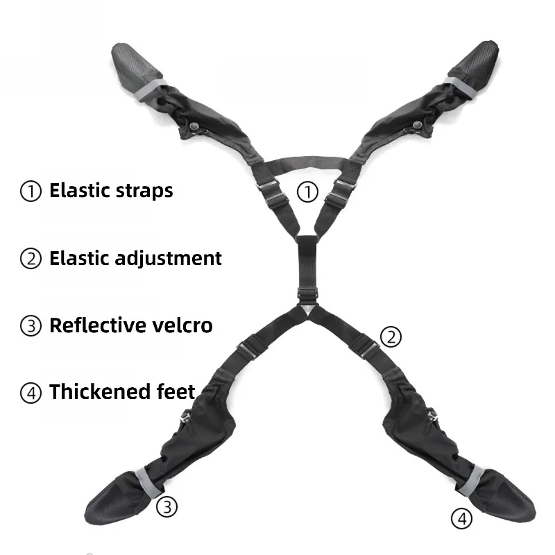 Zapatos para perros al aire libre, botas impermeables ajustables para perros, accesorios resistentes al desgaste, zapatos elásticos para cachorros grandes, producto para botas para mascotas - imagen 5