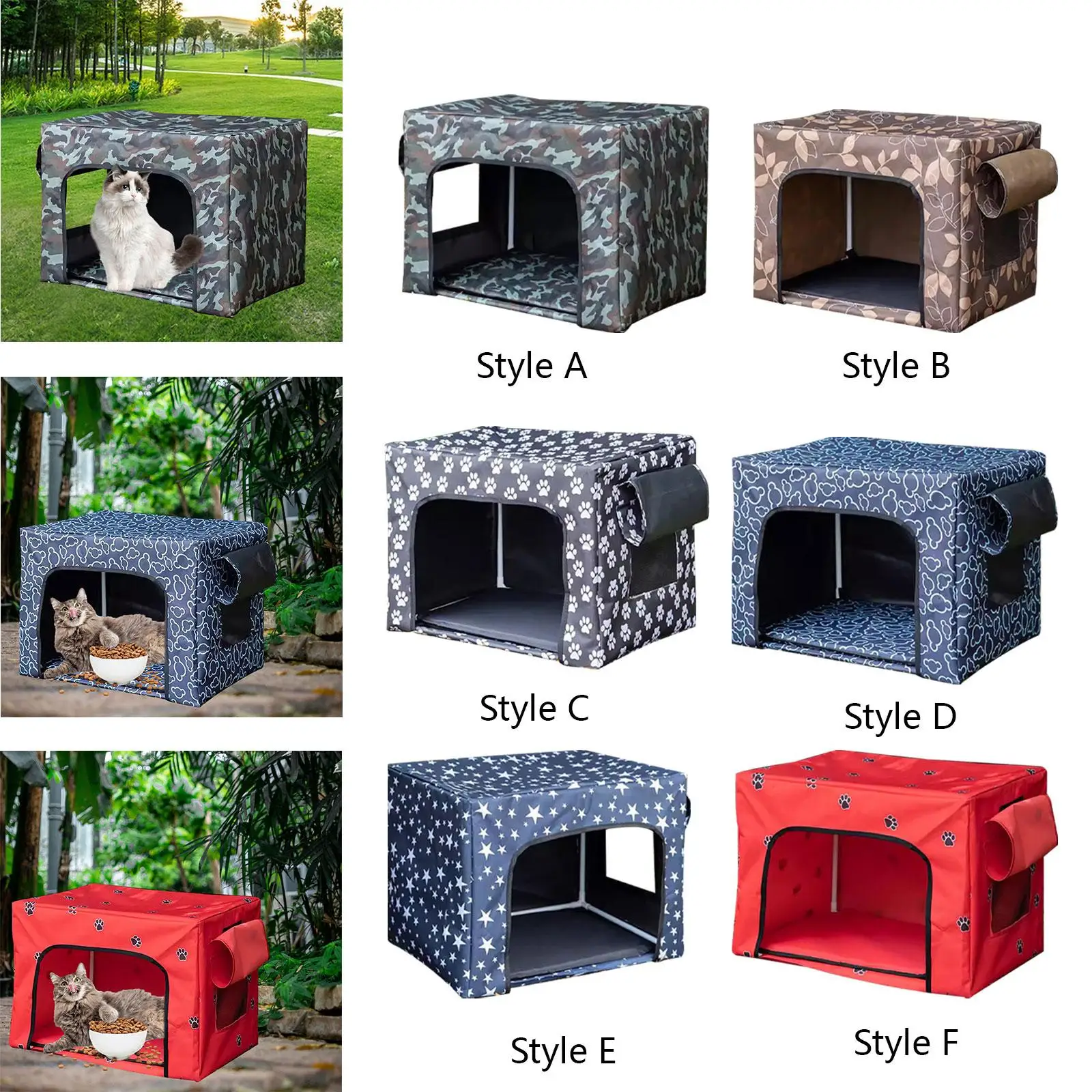 Refugio para gatos callejeros grandes, cueva impermeable para mascotas, Universal, cómoda para cachorros y gatitos - imagen 4