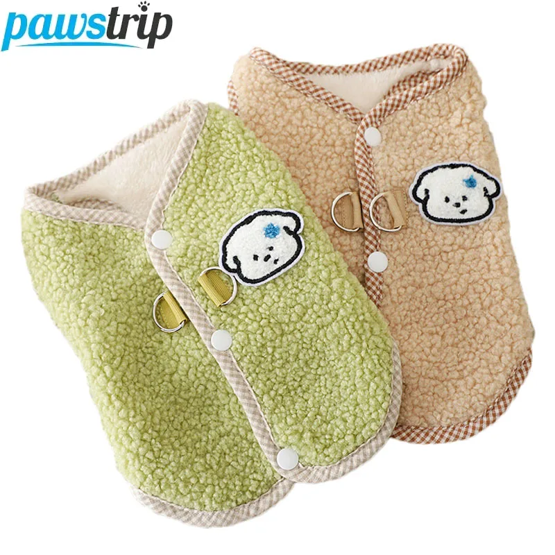 Ropa cálida de invierno para perros pequeños y medianos, abrigo de lana para perros, ropa para cachorros, ropa para Chihuahua y Yorkies, accesorios para perros