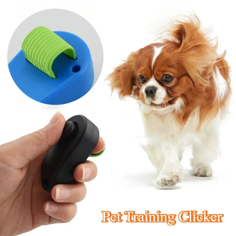 Clicker portátil para entrenamiento de perros, herramienta de ayuda para obediencia con correa para la muñeca para un comportamiento efectivo de mascotas y un entrenamiento con guía de sonido