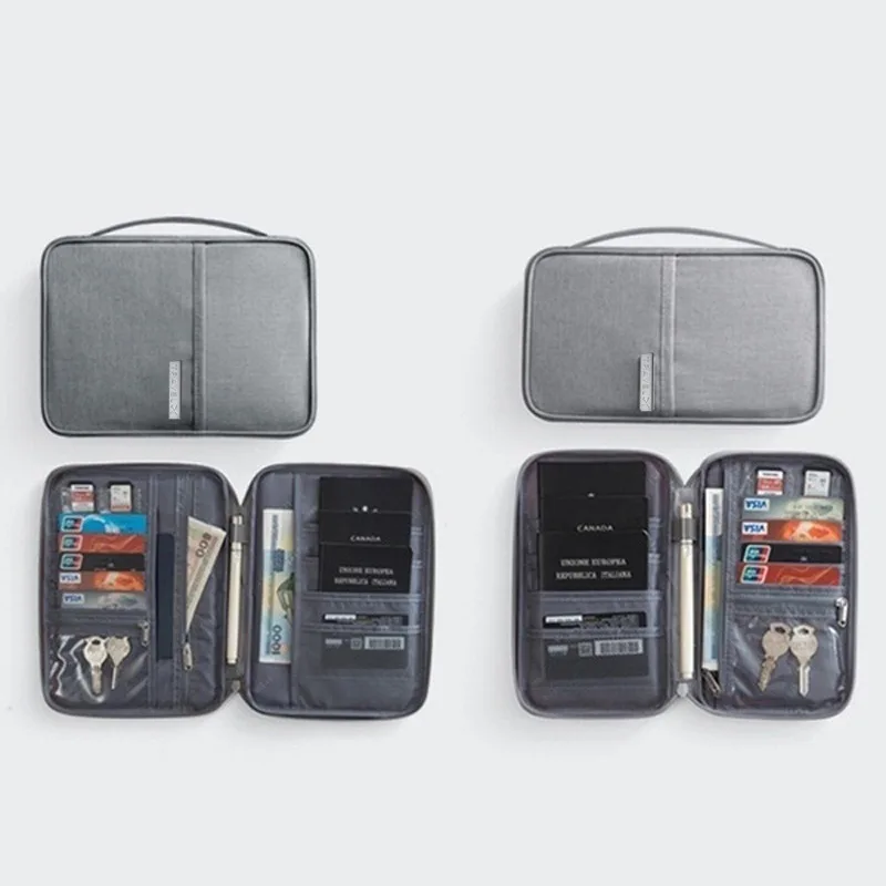 Cartera de viaje, porta pasaporte familiar, estuche para documentos impermeable creativo, organizador, accesorios de viaje, bolsa para documentos, tarjetero - imagen 4
