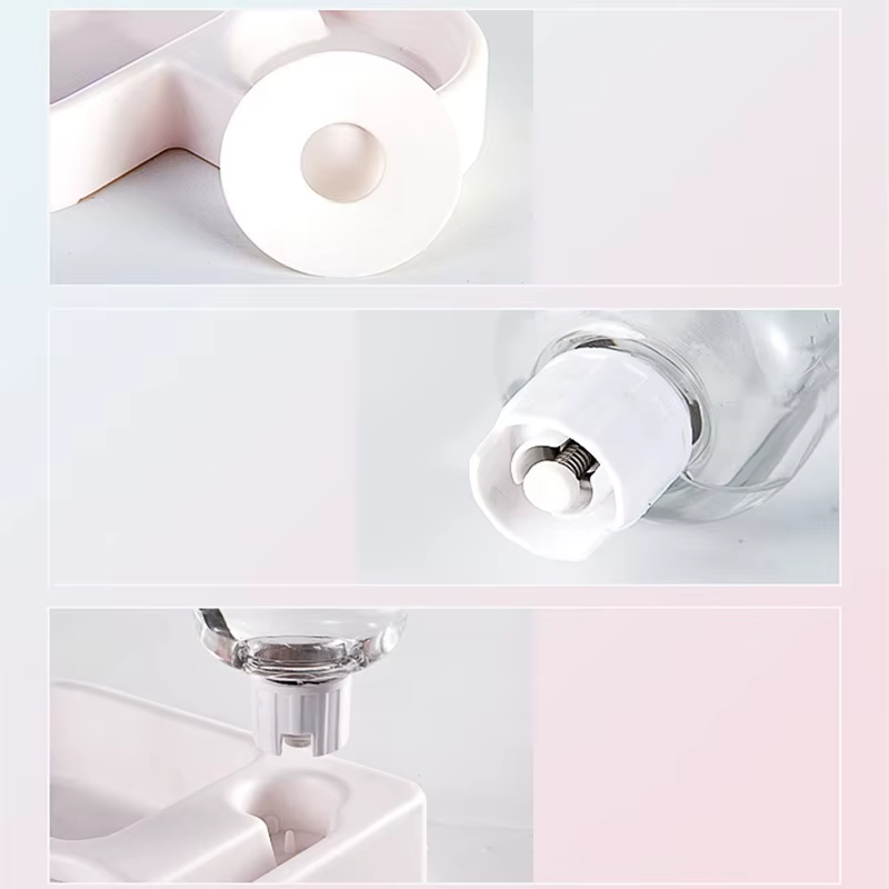 Cuenco en uso con mascota comiendo