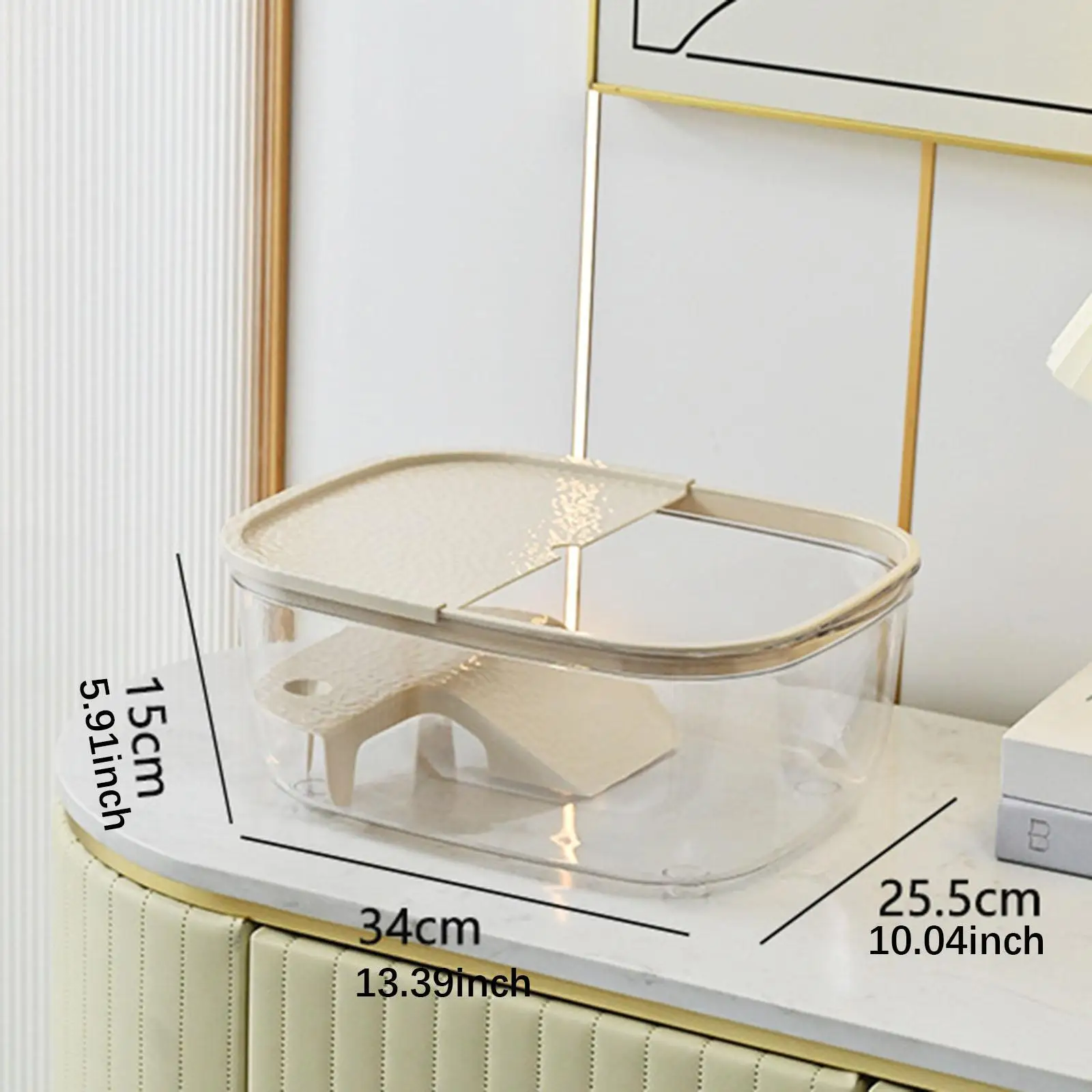 Turtle Basking Platform Clear Tortoise Ramp Resting Terrace for Newts Amphibians Semi Aquatic Animals Salamanders Small Reptiles