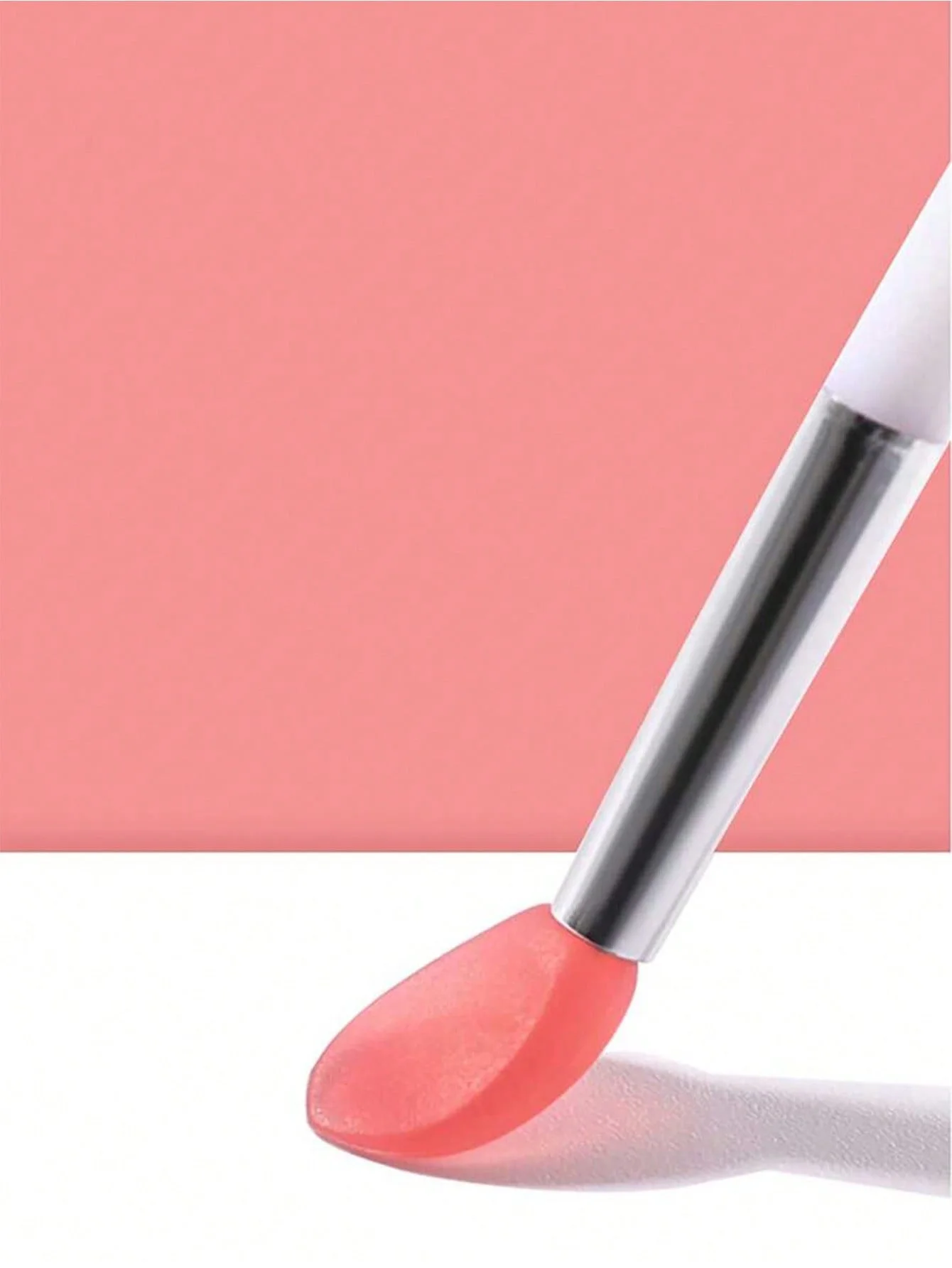 Mini cepillo labios silicona retoque maquillaje - imagen 3