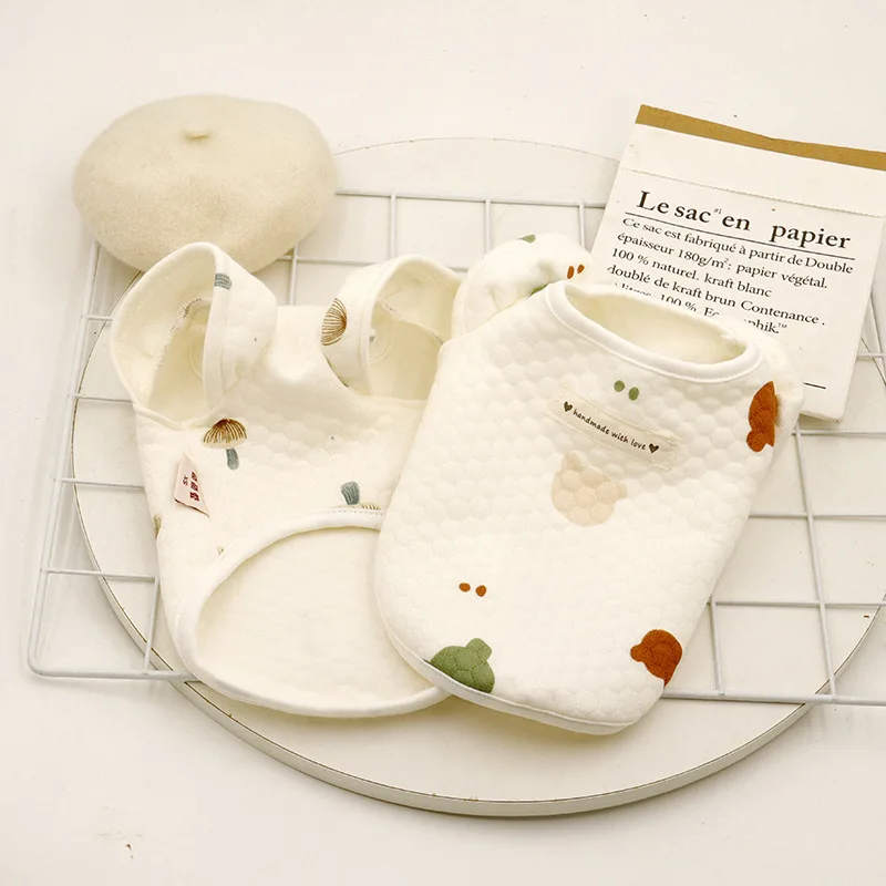 Abrigo de otoño/invierno con rejilla de burbujas para mascotas, ropa de casa para otoño/invierno, ropa para gatos, ropa para perros pequeños, Tops de encaje, ropa para cachorros - imagen 2