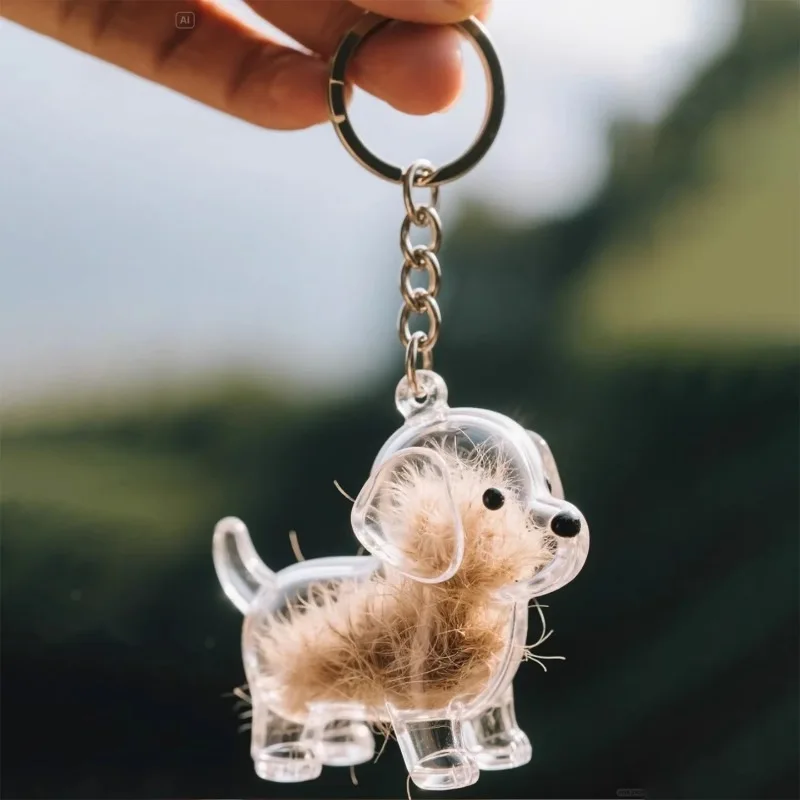 Cápsula de recuerdo de piel para mascotas, medallón de coleccionista conmemorativo portátil para el pelo de mascotas, almacenamiento de ADN para regalos conmemorativos para la pérdida de mascotas - imagen 4