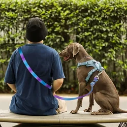 Correa tipo chaleco doble agarre manos libres cómoda para perros