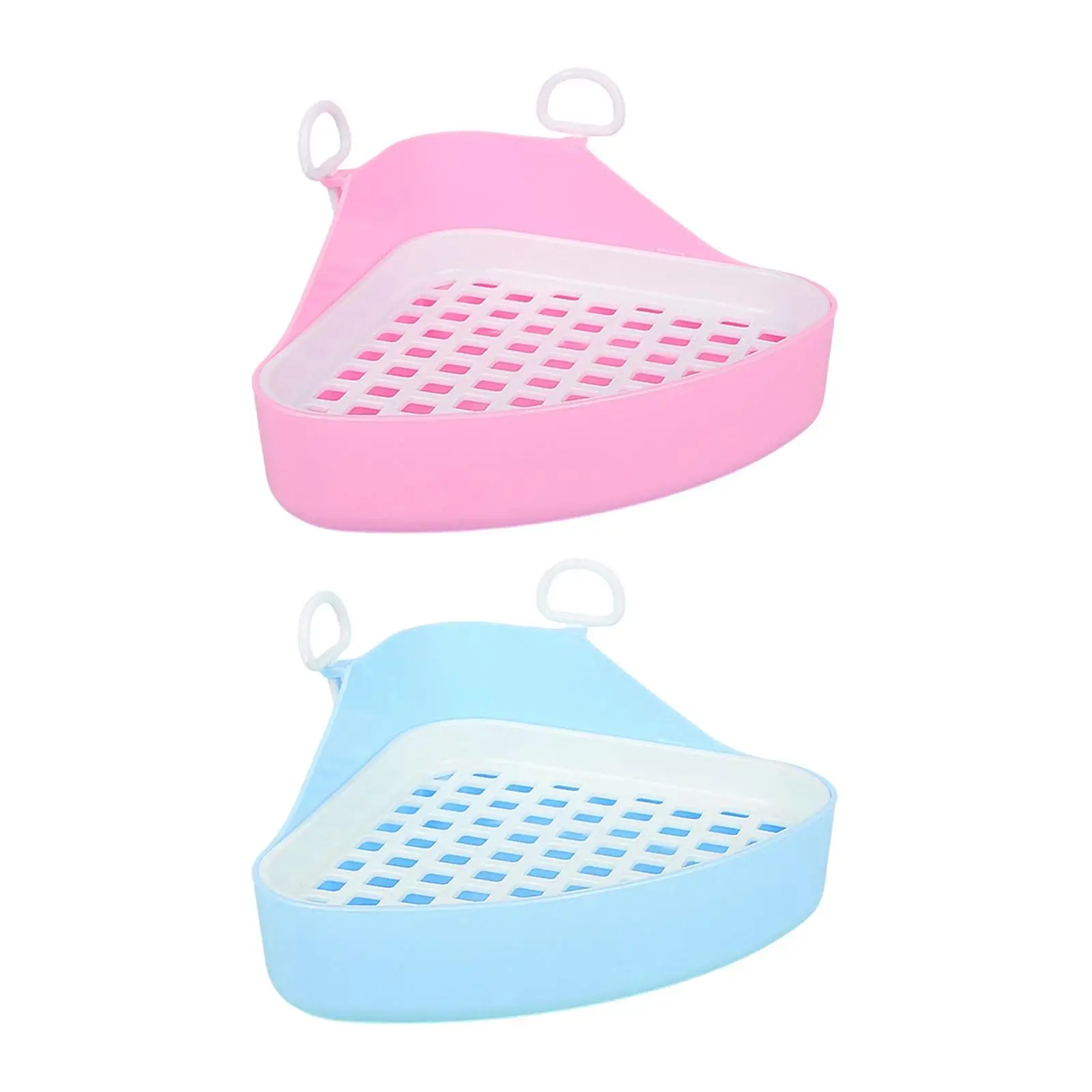 Triangular Potty Tray with Grid Pet Toilet Corner for Chinchillas Triangular Potty Tray with Grid Pet Toilet Corner for Chinchillas