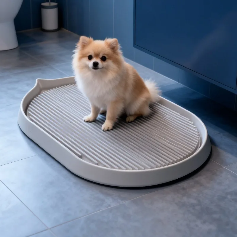 Inodoro portátil de columna para perros y mascotas, inodoros antideslizantes para entrenamiento de cachorros, bandeja de inodoro para perros de defecación de punto fijo, descarga fácil de limpiar para interiores - imagen 2