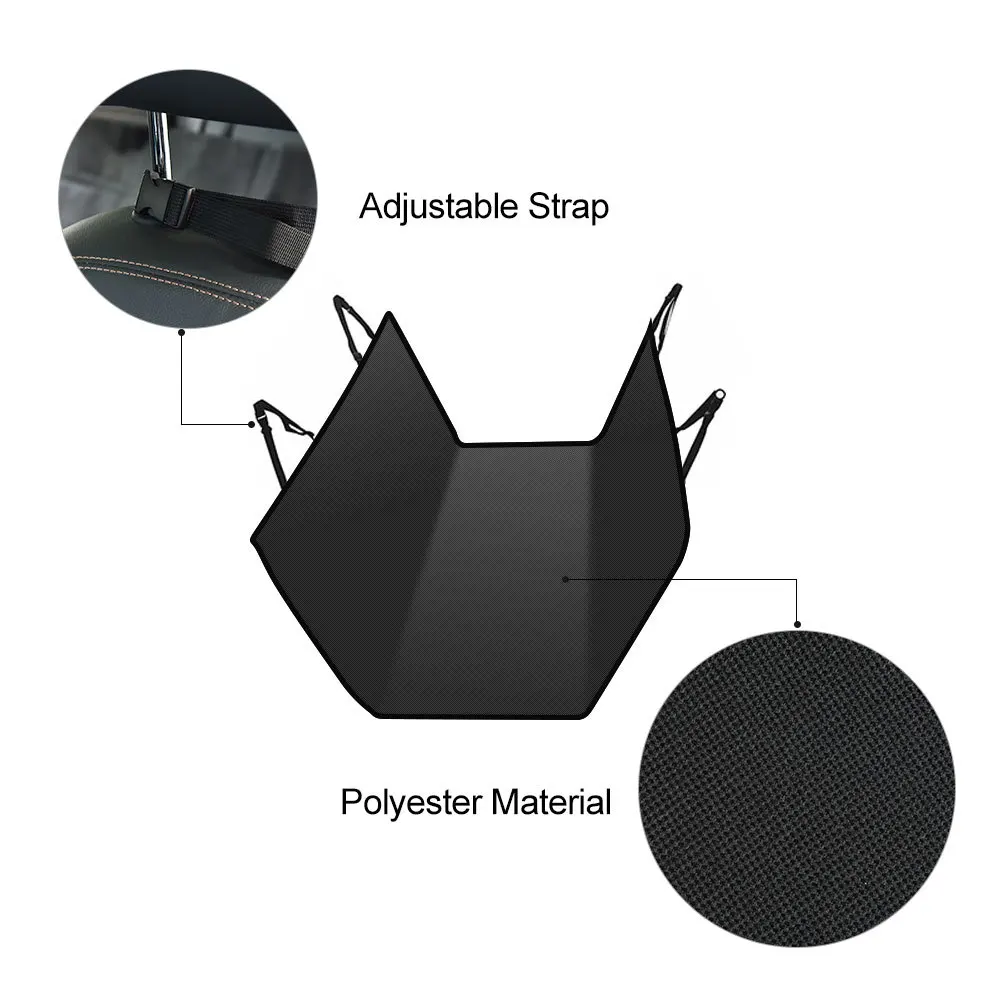 Funda para asiento de coche para perros, impermeable, portador de mascotas, cojín para asiento trasero, estera para perros, hamaca plegable para gatos, maletero, asiento trasero - imagen 5