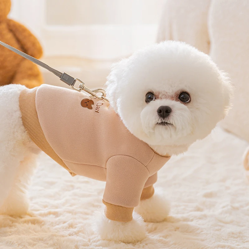 Ropa cálida y bonita para perros, sudadera cómoda para mascotas para perros en otoño e invierno, ropa de peluche para Chihuahua Yorkie, accesorios para perros - imagen 3