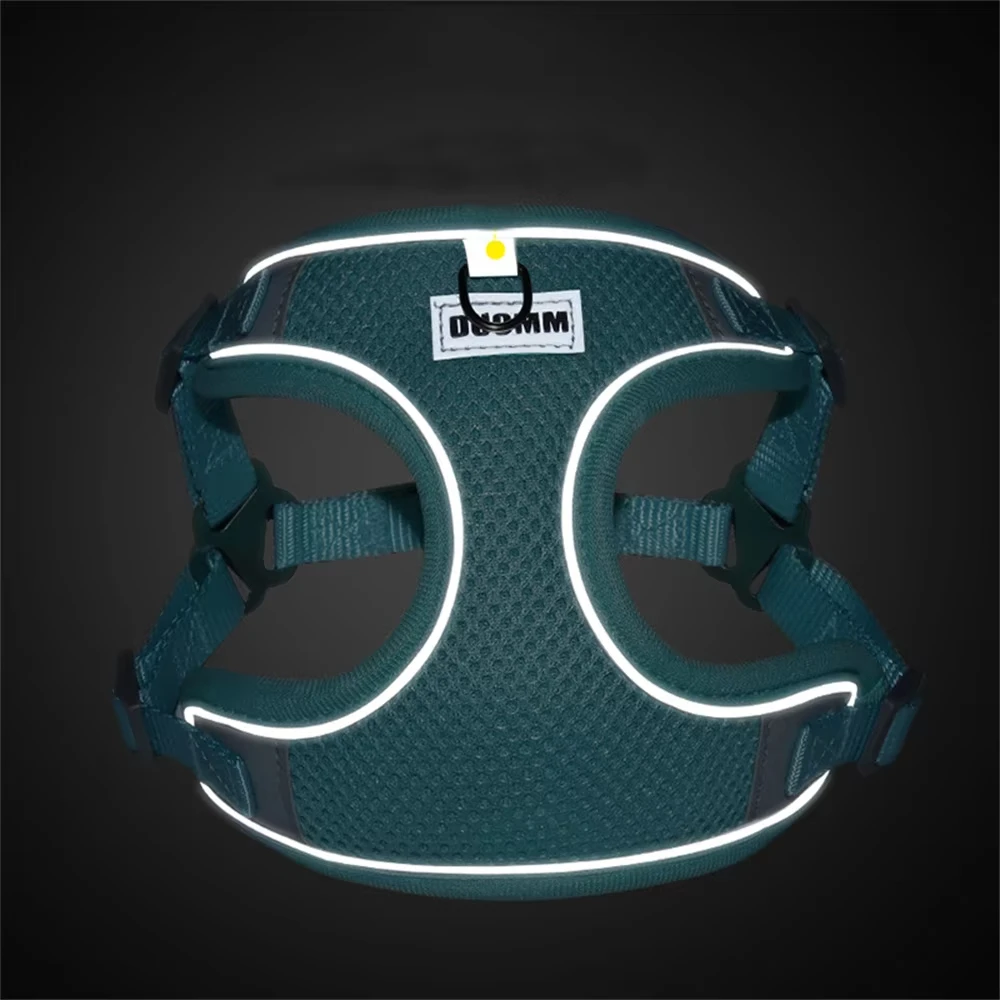 Conjunto de correa y arnés para perros pequeños y medianos, correa para el pecho para gatos, ropa reflectante para perros, conjunto de chaleco, Chihuahua, suministros para mascotas para caminar al aire libre - imagen 5