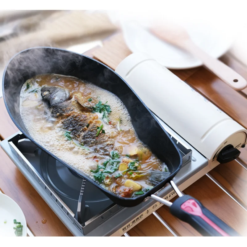 Sartén antiadherente para gatos – Pescado en casa o aire libre - imagen 3