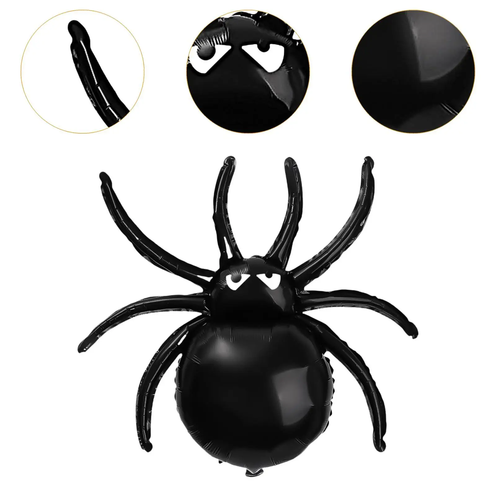 Halloween Black Araneid Balloon Ideal Gift Photo Props Spooky Holiday Ornament for Home Showcase Birthday Shopping Mall Indoor