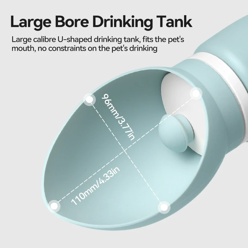 ROJECO-botella de agua para mascotas, taza de agua a prueba de fugas para caminar al aire libre, portátil, de silicona suave, plegable, para viaje - imagen 5