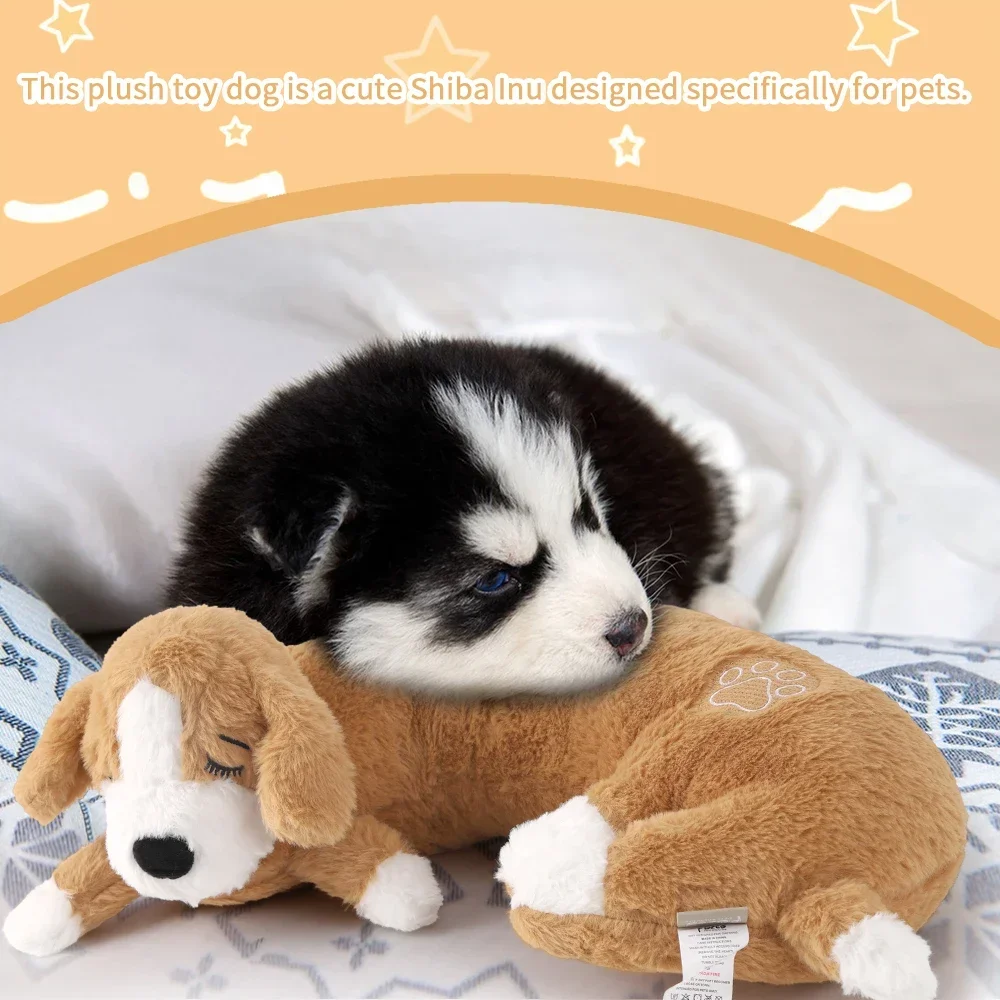 Juguete de latido del corazón para perros, almohada curva cómoda, juguete de latido del corazón para entrenamiento del comportamiento, juguete de peluche de latido del corazón para perros y gatos - imagen 2